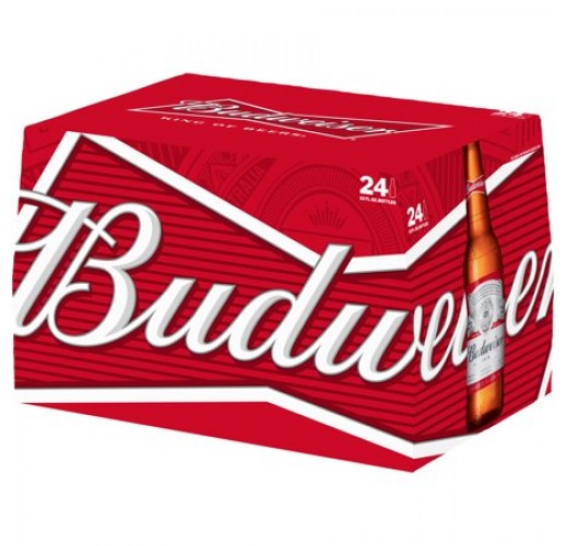 BUDWEISER BOTTLES 12OZ CASE/24